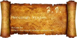 Herczegh Vivien névjegykártya